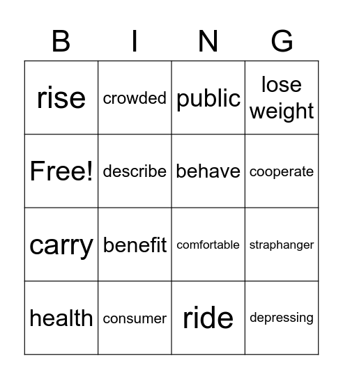 U3LA Bingo Card