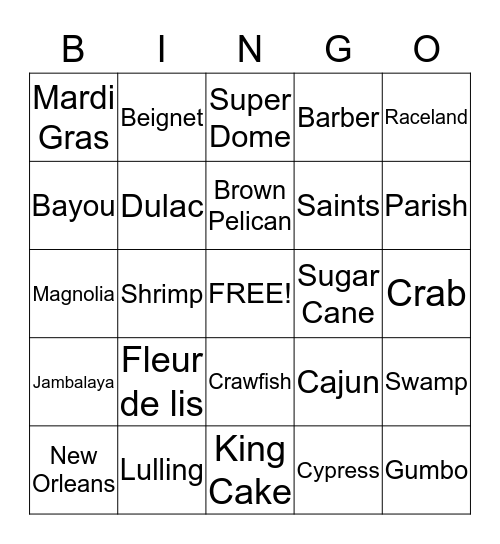 Uzee Family Reunion Bingo Card