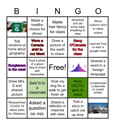 I LOVE GEOGRAPHY! Bingo Card