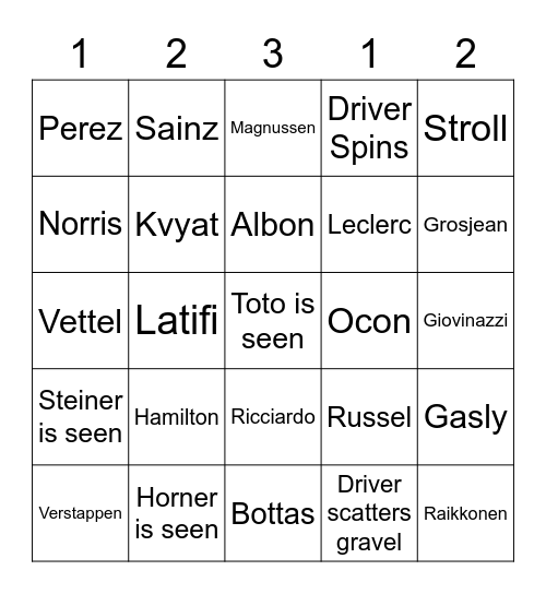 Portugal Qualifying Bingo Card