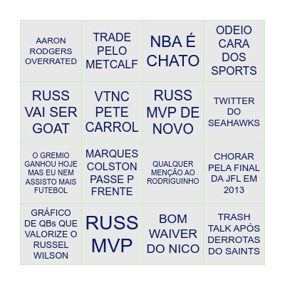Bingo do Leo Bingo Card