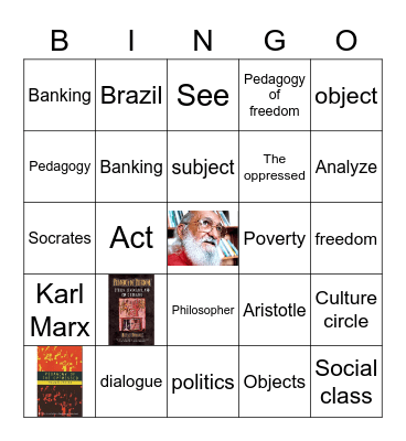 Paulo Friere Bingo Card