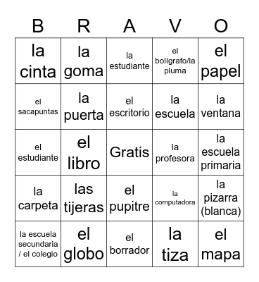 Los objetos de la clase Bingo Card