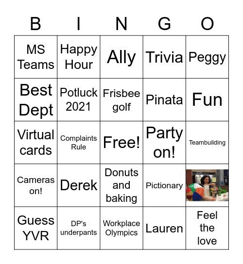 Social Committee bingo! Bingo Card