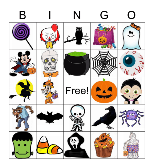 Halloween Bingo Card