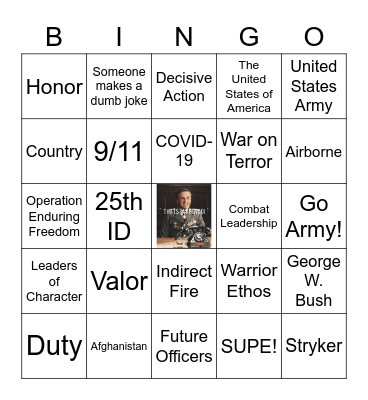 Nininger Bingo Card