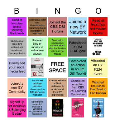 Insurance Technology Allyship Bingo Card
