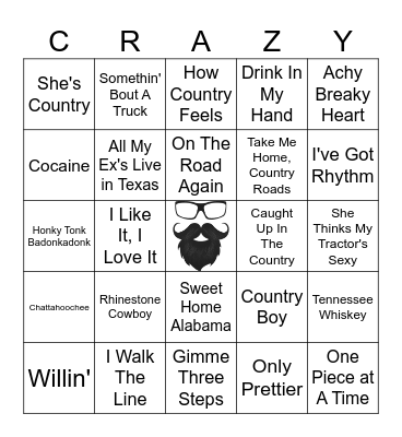 COUNTRY | RD 1 | CLASSIC COUNTRY Bingo Card