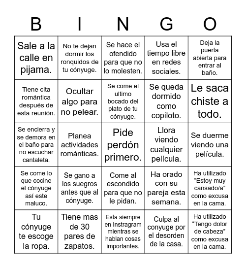 FULL HOUSE Bingo Card