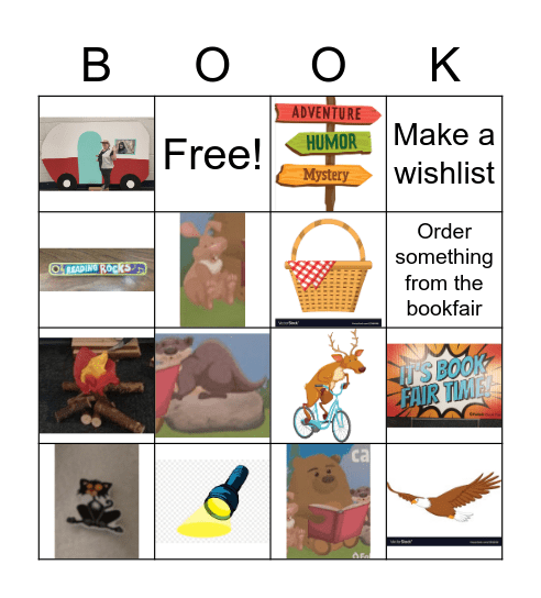 Book Fair -- K Bingo Card