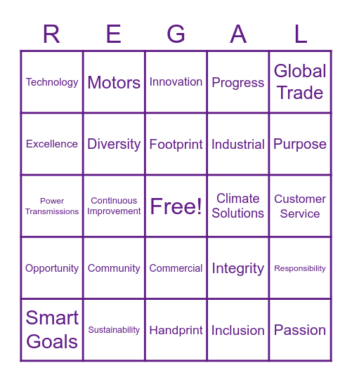 United Way Virtual Bingo Card