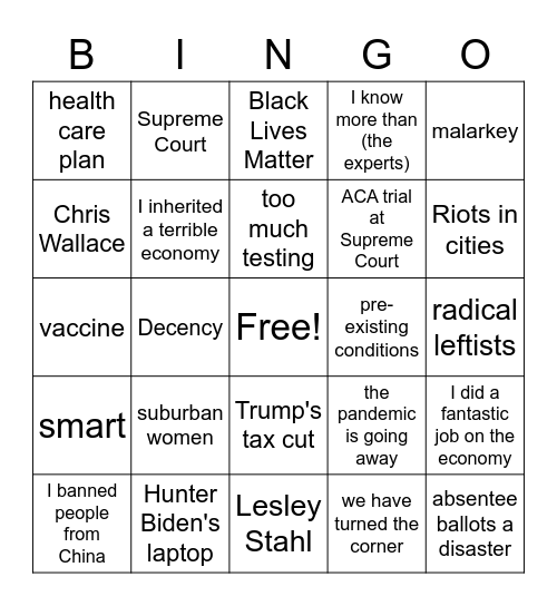 Gold*ish bingo Card