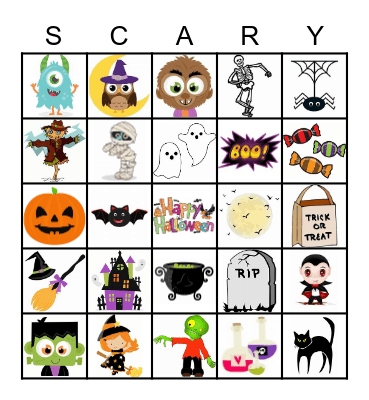 Halloween Bingo Card