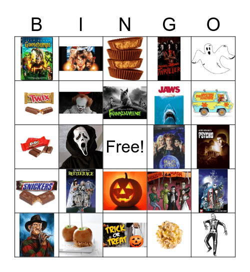 Halloween Bingo Card