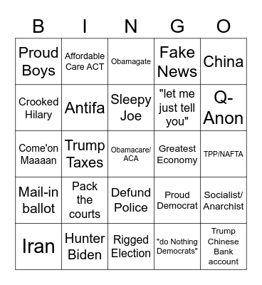 DuhBates Bingo Card