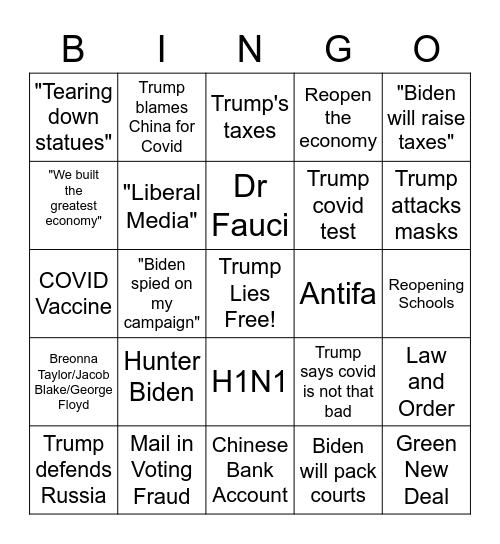 Densyr Bingo Card