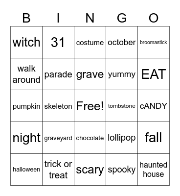 hello Bingo Card