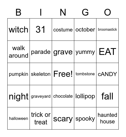 hello Bingo Card