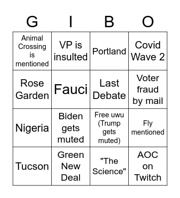 Bedate 2 Dingo Bringo Brango Bingo Card