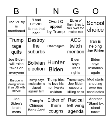 Hiiii Bingo Card