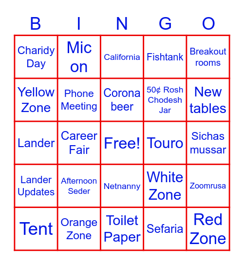 LCM BINGO Card