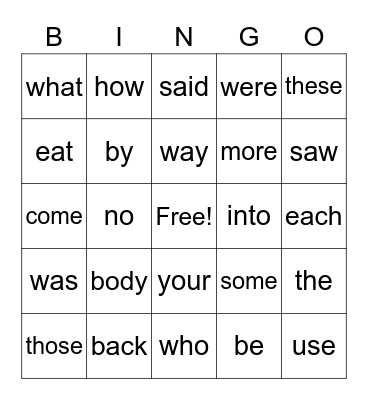 Friday Review Bingo Card