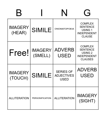 WORTHY WORDS Bingo Card