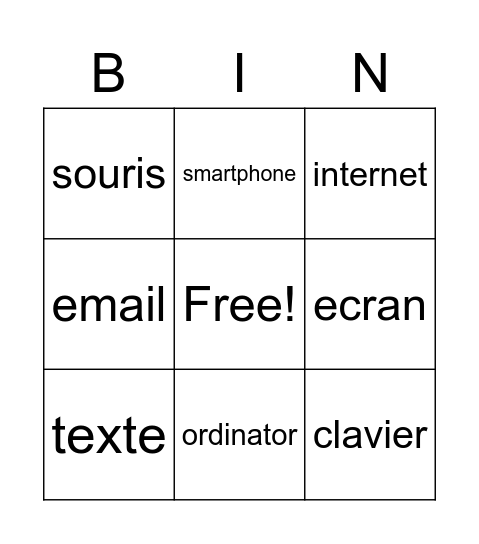 tech Bingo Card