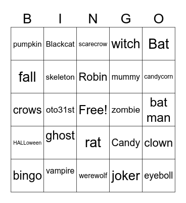 Brelyn Bingo Card