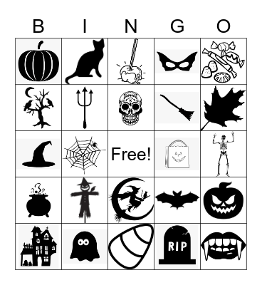 Halloween Bingo Card