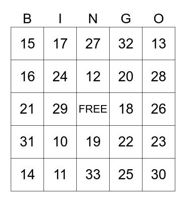 Loteria Maestra Ronan Bingo Card