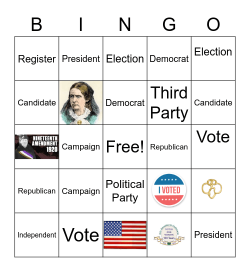 Election Terminology! Bingo Card