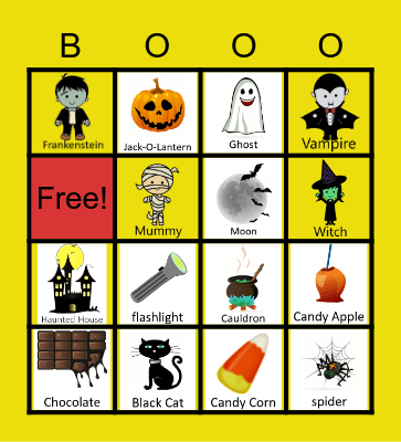 Halloween Bingo Card