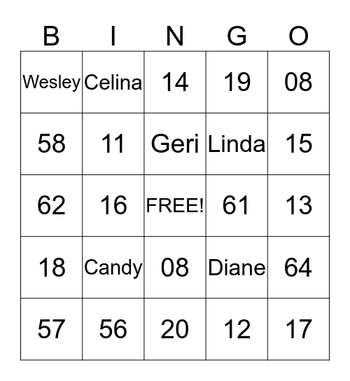 Because someone we love is in Heaven, there's a little bit of Heaven in our HOME Bingo Card