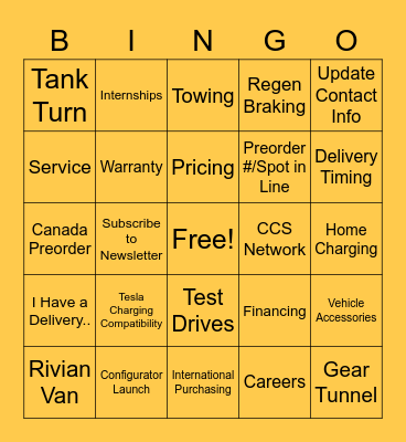 CEC Bingo Card