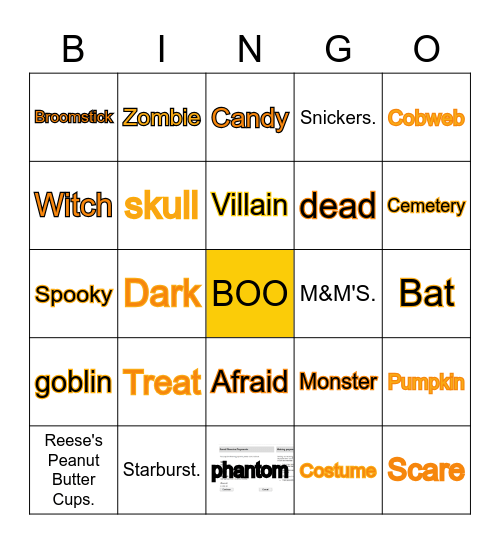 MSCC BOOgo! Bingo Card