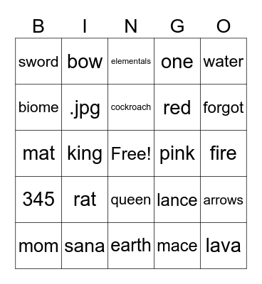 lolololol bingostyle Bingo Card