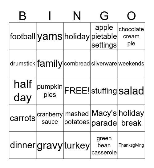 Silver Team Bingo Card