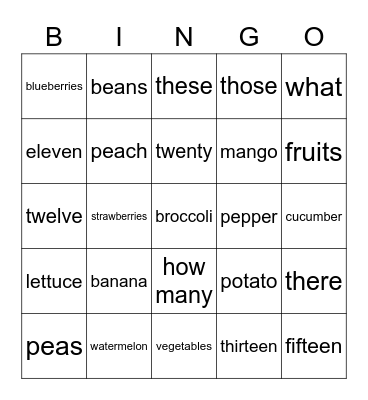 HFD U2 Bingo Card