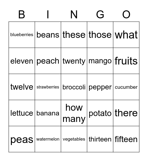 HFD U2 Bingo Card