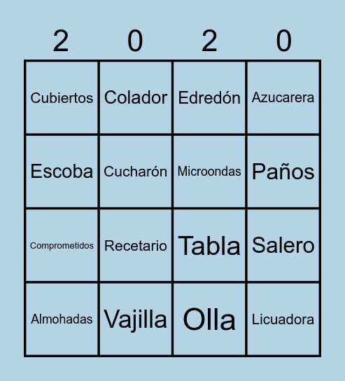 Bingo: Vale e Isaac Bingo Card