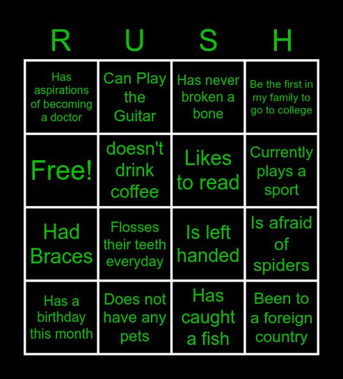 Pipeline Bingo Ice Breaker Bingo Card