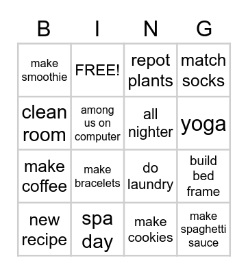katie's epic quarantine bing Bingo Card