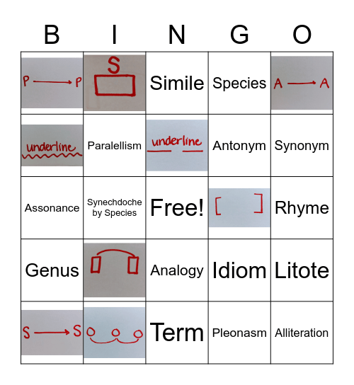 Analogies for All of Us: Weeks 1-8 Bingo Card