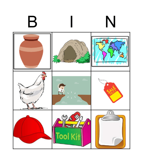 Phonic Bingo Card