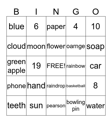 AWESOME BINGO!!!!! Bingo Card