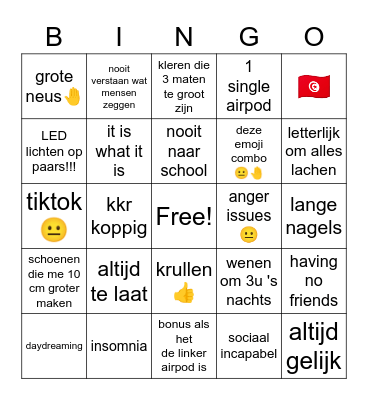 anissa 😈🔫🔥 Bingo Card
