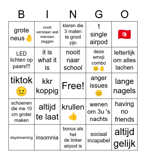 anissa 😈🔫🔥 Bingo Card