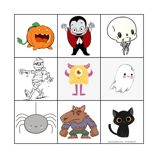 HALLOWEEN Bingo Card