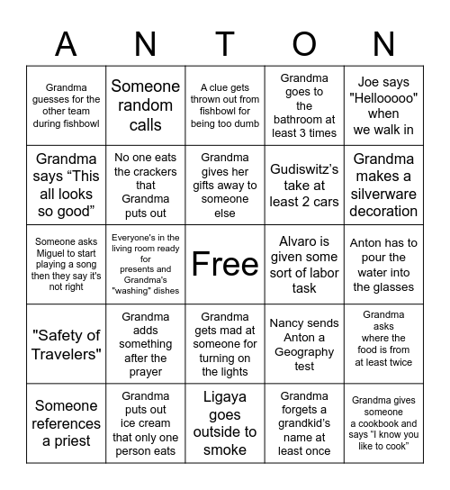 Withkatz Bingo Card